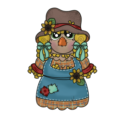 Fall Door Hanger, Scarecrow wood sign, MJ-W-0157-DH, 22" Door Hanger - DecoExchange®