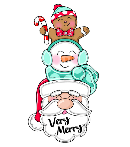 Christmas Door Hanger, Stacked wood sign, PCD-W-189-DH, 22" Door Hanger - DecoExchange®