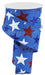 2.5"X10Yd Star On Royal Royal Blue/Red/White/Navy RG0192625 - DecoExchange®