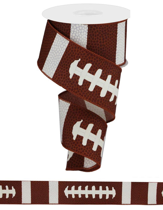 2.5"X10Yd Football Laces Brown/White RG1093