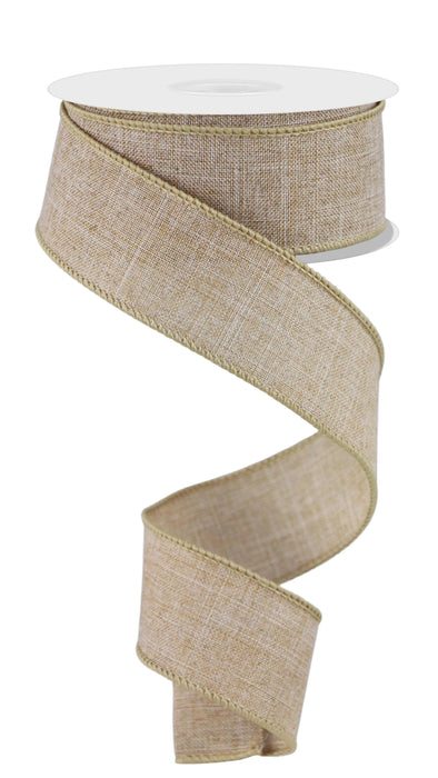 1.5"X10Yd Royal Burlap Light Tan RG1278J1 - DecoExchange®