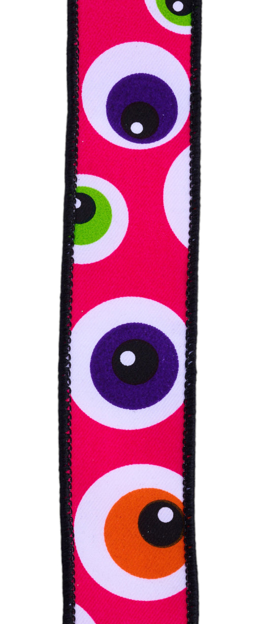 1.5"X10Yd Eyeballs Hot Pink/Multi RGF150611 - DecoExchange®