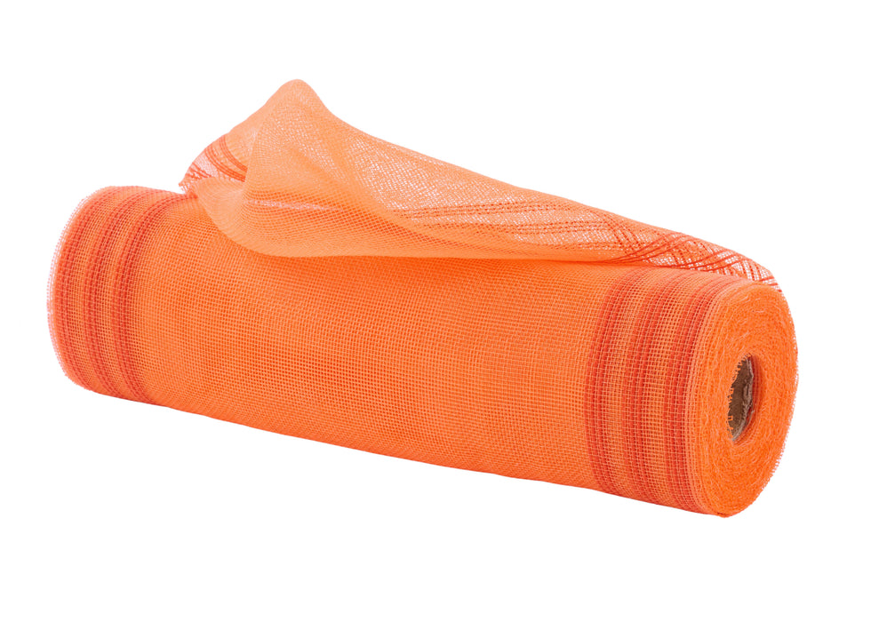 10.25"X10Yd Fine Weave Border Stripe Orange RY500720