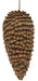 12"H X 5.25"Dia Fat Pinecone Finial Natural XD3215 - DecoExchange®