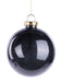 120Mm Dia Lacquer Look Glitter Ball Orn Black XH966602 - DecoExchange®