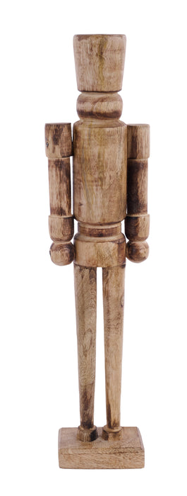 20"H X 4.75"L Mango Wood Nutcracker Natural XN4394 - DecoExchange®