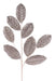 30"L Metallic/Glitter Leaf Spray Champagne XS247435 - DecoExchange®