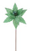 22"L X 11.5"Dia Velvet Poinsettia Mint Green XS408774 - DecoExchange®