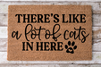 A Lot Of Cats In Here - Cat Door Mat - 30x18" Coir Door Mat - DECOE-CM-024 - DecoExchange