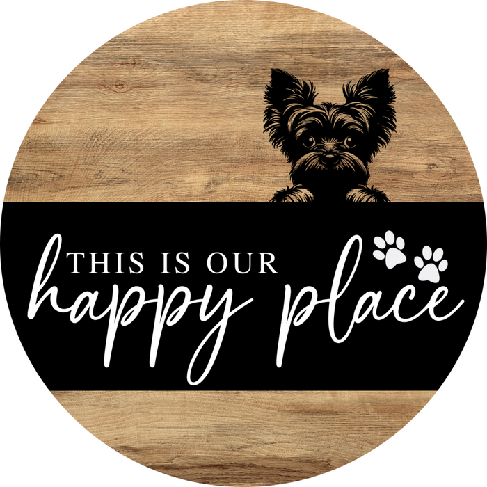 Dog Door Hanger, Hello Brought Treats Door Hanger, DCO-01975-DH, 18" Round Wood