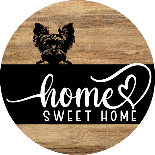 Dog Door Hanger, Hello Brought Treats Door Hanger, DCO-01975-DH, 18" Round Wood