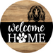 Dog Door Hanger, Hello Brought Treats Door Hanger, DCO-01975-DH, 18" Round Wood