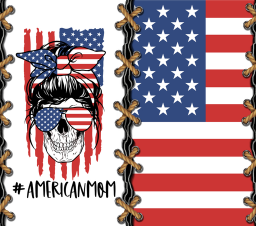 American Flag Tumbler, #American Mom Tumbler 20 oz Skinny Tumbler DECOETUMBLER-260 - DecoExchange®