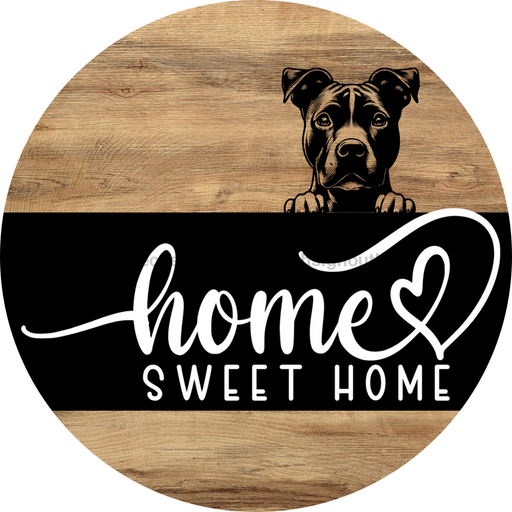 Dog Door Hanger, Hello Brought Treats Door Hanger, DCO-01975-DH, 18" Round Wood
