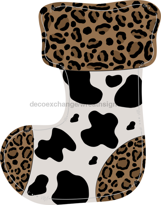 Animal Stocking Sign Print Door Hanger Wood Sign Decoe-W-196 22