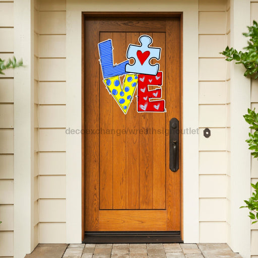 Autism Support Door Hanger Wood Sign Decoe-W-903453 22