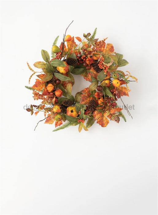 Autumn Berry Wreath with Acorns, Pine Cones and Fall Foliage | Autumn Rustic Door Wreath | FALL Wreath | Fall Decor - DecoExchange