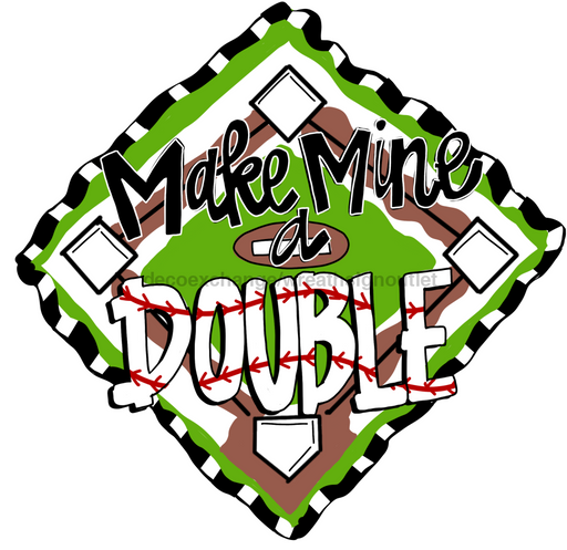 Baseball Door Hanger Sports Decoe-W-788-Dh 22’ Wood