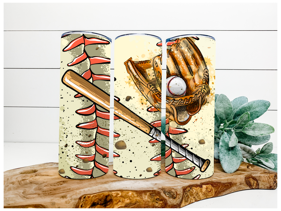 Baseball Tumbler 20 oz Skinny Tumbler DECOETUMBLER-144 - DecoExchange