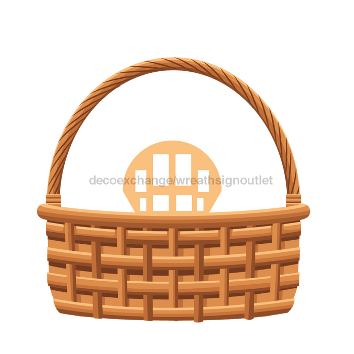 Basket Bouquet Maker Door Hanger Wood Sign Decoe-W-90347-Dh 22