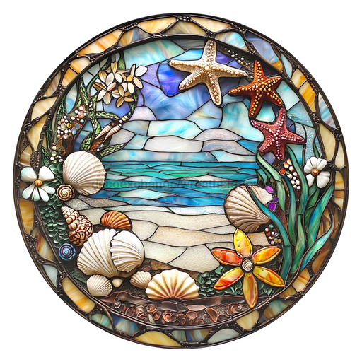 Beach Sign, DCO-102713-D, Sign For Wreath, 18" Door Hanger