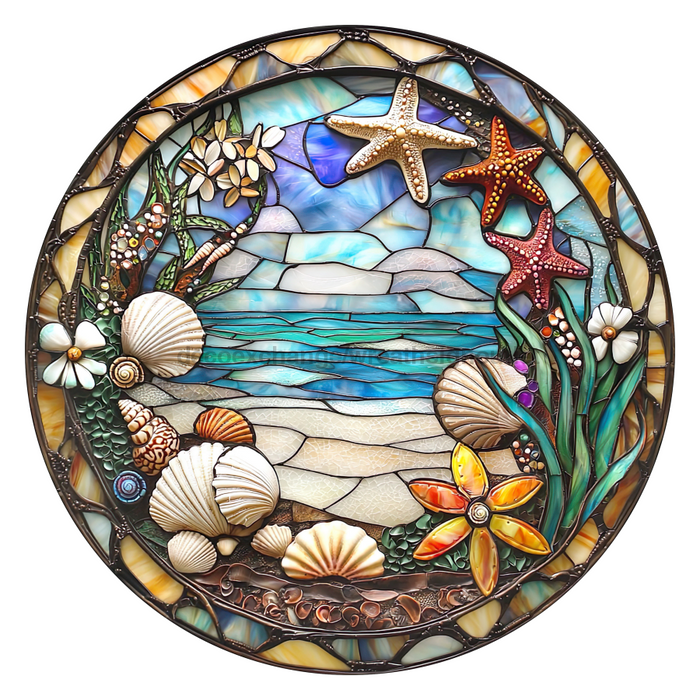 Beach Sign, DCO-102713-D, Sign For Wreath, 18" Door Hanger