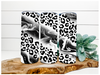 Black and White Leopard Tumbler, 20 oz Skinny Tumbler DECOETUMBLER-110 - DecoExchange