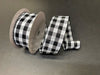 Blk-Wht Woven Chex 2.5’’X100Ft CH0740-117P Ribbon