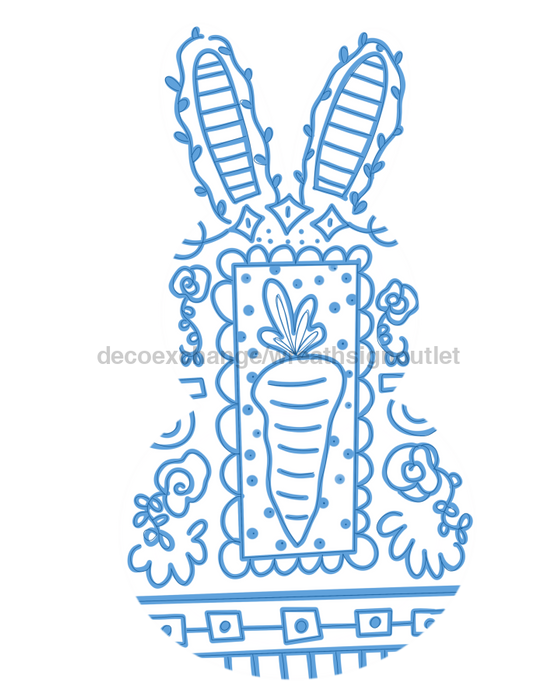 Blue Bunny Door Hanger Tww-W-0019 22’ Wood
