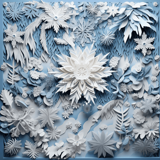 Blue Christmas Sign 3D Paper Craft Decoe-4793 For Wreath 10X10 Metal 10