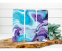 Blue Swirl Tumbler, 20 oz Skinny Tumbler DECOETUMBLER-194 - DecoExchange