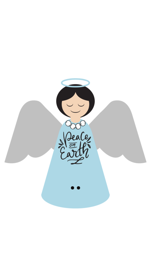 Bow Backer Angel Wood Sign Bb-W-0014 13 Wreath