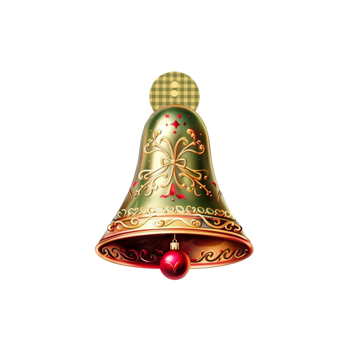 Bow Backer, Christmas Bell Bow Backer, wood sign, BB-W-0163, 13in wreath sign