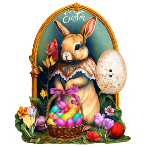 Bow Backer Easter Wood Sign Bb-W-0109 13’ Wreath