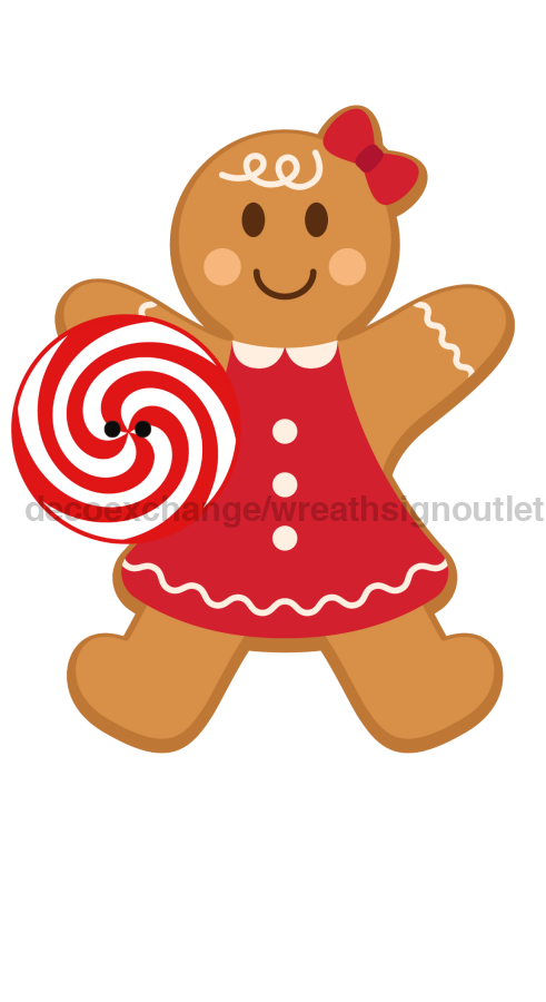 Bow Backer Girl Gingie Wood Sign Bb-W-0017 13 Wreath