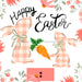 Bow Backer Happy Easter Wood Sign Bb-W-0071 13’ Wreath