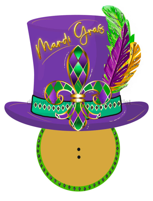 Bow Backer Mardi Gras Wood Sign Bb-W-0040 13 Wreath