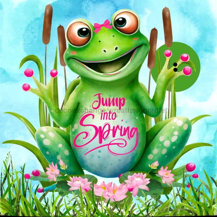 Bow Backer Spring Wood Sign Bb-W-0065 13 Wreath