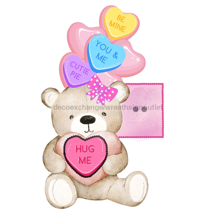 Bow Backer Valentine Wood Sign Bb-W-0029 13 Wreath