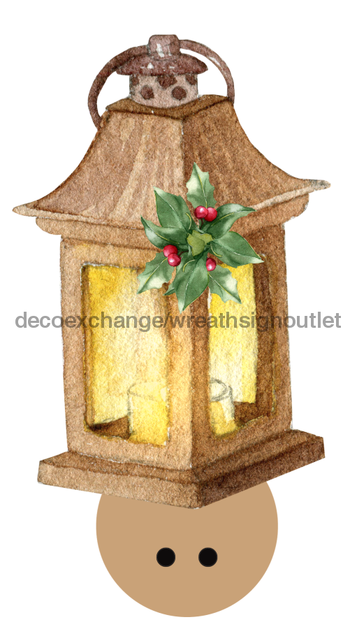 Bow Backer Winter Lantern Wood Sign Bb-W-0013 13 Wreath