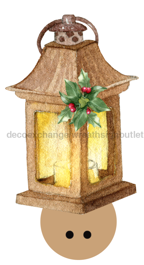 Bow Backer Winter Lantern Wood Sign Bb-W-0013 13 Wreath