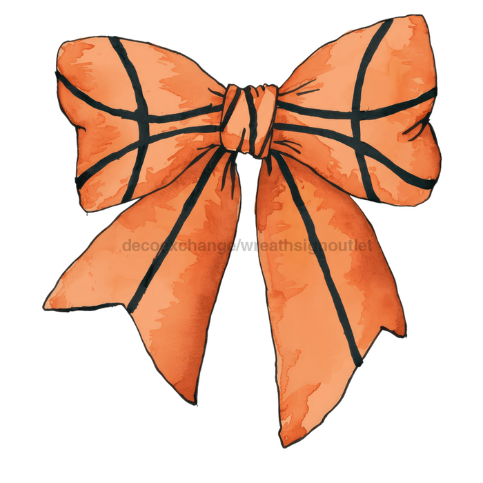 Bow Door Hanger Basketball Coquette Bow wood sign DECOE-W-904782-DH 22’’ Door Hanger 22’’ Door Hanger