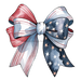 Bow Door Hanger Patriotic Coquette Bow wood sign DECOE-W-904783-DH 22’’ Door Hanger 22’’ Door Hanger