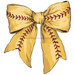 Bow Door Hanger Softball Coquette Bow wood sign DECOE-W-904778-DH 22’’ Door Hanger 22’’ Door Hanger