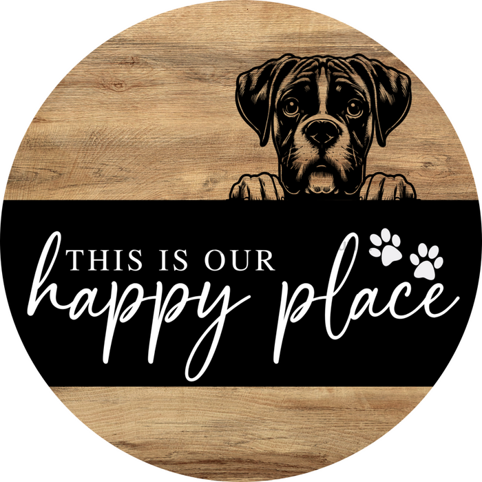 Dog Door Hanger, Hello Brought Treats Door Hanger, DCO-01975-DH, 18" Round Wood