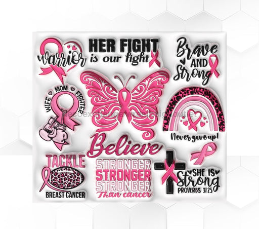 Breast Cancer Awareness Tumbler Survivor 20 Oz Skinny Decoetumbler-343