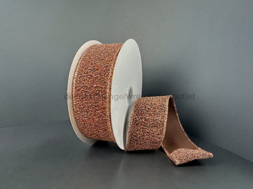 Bronze-Blk Fuzzy Metallic 1.5’’X10Y 73566-09-38 Ribbon