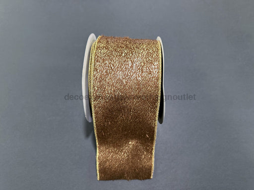 Brwn Short Fur/Gold Mtlc Mist 4’’X10Y 78517-04-38 Ribbon