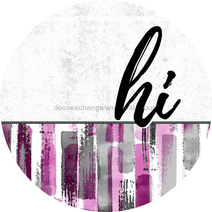 Brush Stroke Door Hanger Dco-01618-Dh 18’ Round Wood