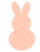 Bunny Door Hanger Tww-W-0018 22’ Wood